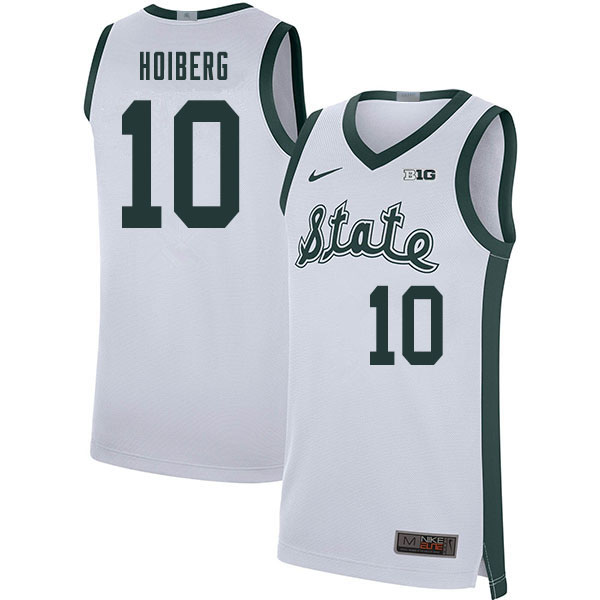 2020 Men #10 Jack Hoiberg Michigan State Spartans College Basketball Jerseys Sale-Retro